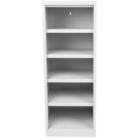 Colonne de rangement ouverte - 5 compartiments - Gris clair - Image 3