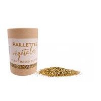 Paillettes biodégradable végétales en tube 35 g or - Image principale