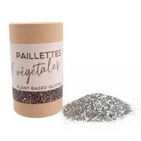 Paillettes biodégradable végétales en tube 35 g argent - Image principale