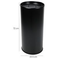 Cendrierà sable rond - 60L - Manutan - Noir - Image 4