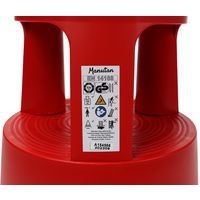 Marchepied mobile polypropylène - 2 marches Rouge - Image 7