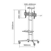Support mobile PLASMA-M1700E pour écran jusqu'à 70" - Neomounts - Image 8