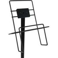 Porte brochures A4 sur pied en acier Noir - Manutan - Image 2