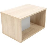 Table basse Identité sur patins Argent/Chêne - Image 6