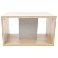 Table basse Identité sur patins Argent/Chêne - Image 2