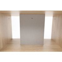 Table basse Identité sur patins Argent/Chêne - Image 3