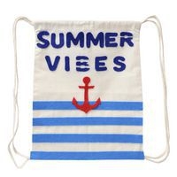 Sac à dos ficelle écru 100% coton 26 x 33 cm (lot de 10) - Image 4