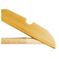 Lot de 25 cintres en bois avec barre de pantalon Hêtre - Image 3