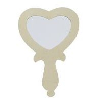 Miroir à main cœur - 11 x 16 cm (lot de 10) - Image 2