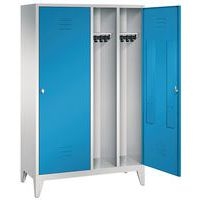 Vestiaire sur pieds pour 2 personnes, bleu clair - Image 3