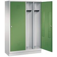 Vestiaire sur socle pour 2 personnes, vert réséda - Image 4