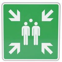 Panneau Point rassemblement après évacuation - PVC 35x35cm - Image principale