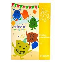 7 feuilles aimantées A4 couleurs assorties - Image 4