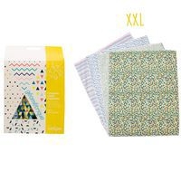 Coupon tissu 45,5x55 imprimés géométriques (lot de 4) - Image principale