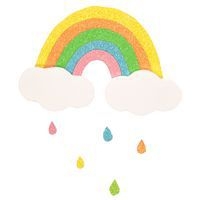 Pack mousse EVA pailletée PASTEL - 21 x 29,7 cm - 10 pcs - Image 2