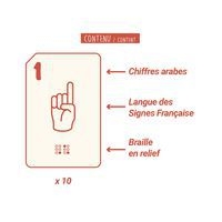 Cartes braille chiffres - Image 2