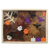 Pochette de 200 formes halloween feutrine pailletée adhésive - Image 6