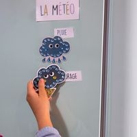 Lot de 10 magnets à strasser météo et émotions - Image 3