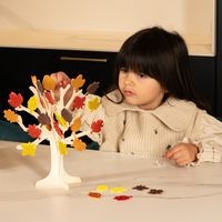 Pochette 200 formes d'automne en mousse pailletée adhésive - Image 3