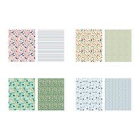 Coupon tissu 45,5x55 imprimés géométriques (lot de 4) - Image 3