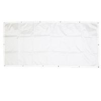 Bannière à customiser - Polyester - 130 x 62cm - blanc - Image 3