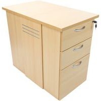 Caisson hauteur bureau Quatuor profondeur 60 cm Hêtre/alu Hêtre - Image 5