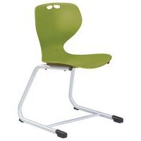 Chaise Coque Mahia2 appui sur table acier - Manutan Expert - Image principale