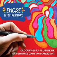 Pochette 5 marqueurs pointe ogive couleurs assorties - Image 2