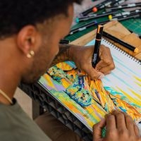 Pochette 5 marqueurs pointe ogive couleurs assorties - Image 7