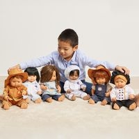 Lot 6 vêtements de travail poupon 38 cm - Image 5