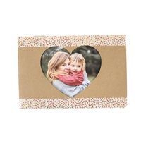 Cadre en carton cœur 15,5 x 10,5 cm (lot de 10) - Image 2