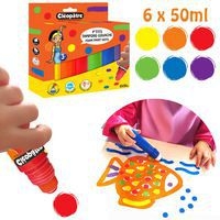 Lot de 6 applicateurs de gouache 50 ml couleurs assorties - Image 2