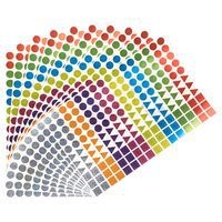 Pochette 10 f A4 1760 gommettes géométriques holographiques - Image 3