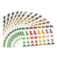 Pochette 24 planches de 960 gommettes décorations Noël métal - Image 4