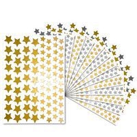 Lot de 3360 gommettes étoiles métallisées - Image principale