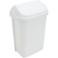 Poubelle à couvercle basculant - 25L - Blanc - Probbax - Image principale