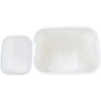 Poubelle à couvercle basculant - 25L - Blanc - Probbax - Image 2