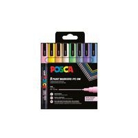 Set 8 markers POSCA pastel pointe conique fine 1,5 mm - Image principale