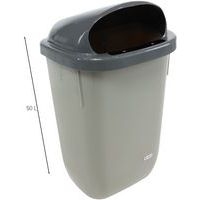 Poubelle urbaine XERIOS 50 L gris-Manutan Expert - Image 6