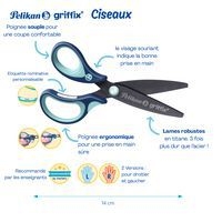 Ciseaux 14 cm Griffix lame titane - Pelikan - Image principale