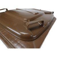 Poubelle Full Color - 120 L - Marron - Manutan - Image 8