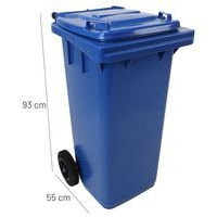 Poubelle Full Color - 120 L - Bleu - Manutan - Image 7