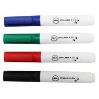 Boite de 4 marqueurs PICHON effaçables à sec pointe ogive - Image principale