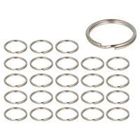 Anneau double argenté diamètre 25 mm (lot de 24) - Image principale