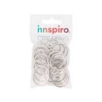 Anneau double argenté diamètre 25 mm (lot de 24) - Image 2