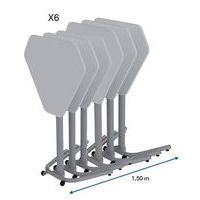 Table mobile rabattable trapèze Nomade - Manutan Expert - Image 4