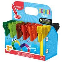 Schoolpack 72 crayons couleurs Infinity Jumbo - Image principale