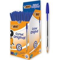 Stylo bille Bic Cristal pointe moyenne - bleu - Image 2