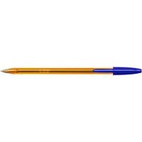 Stylo bille Bic Cristal orange nouvelle pointe fine  - bleu - Image 3