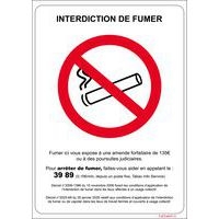 Pictogramme Interdiction de fumer rigide - A4 - Image principale